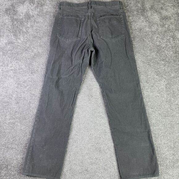 J Crew Pants Men’s 32x30 Gray Slim Straight Corduroy Casual Business - Picture 5 of 9